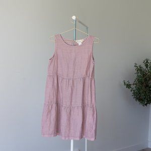 100% Linen Dress Mauve colour from C&C California